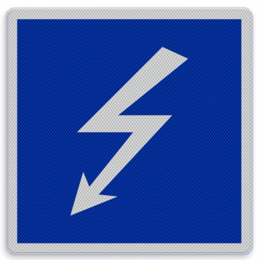 Shipping sign E.2 - High voltage line Shipping sign E.2 - High voltage line