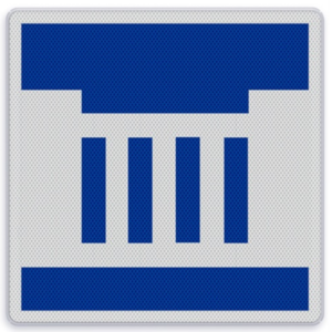 Scheepvaartbord E.3 - Stuw