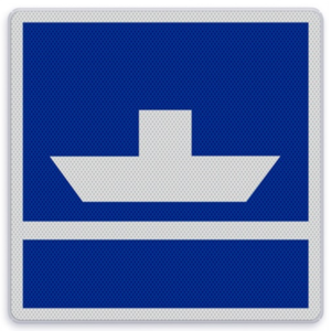 Shipping sign E.4a - Non-free sailing ferry