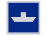 Shipping sign E.4b - Free sailing ferry