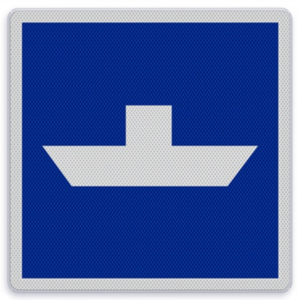 Shipping sign E.4b - Free sailing ferry