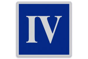 Scheepvaartbord E.5.3 - Toestemming ligplaats te nemen met ten hoogste het aangegeven aantal schepen Scheepvaartbord E.5.3 - Toestemming ligplaats te nemen met ten hoogste het aangegeven aantal schepen