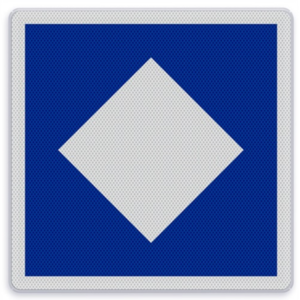 Scheepvaartbord E.5.12 - Ligplaatsen voor niet-kegelschepen