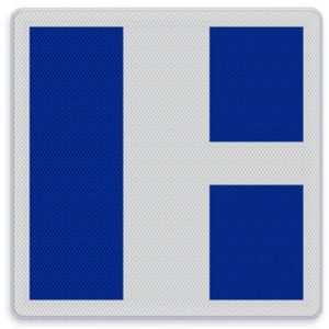 Shipping sign E.9b - Indication of main and secondary fairway (s)