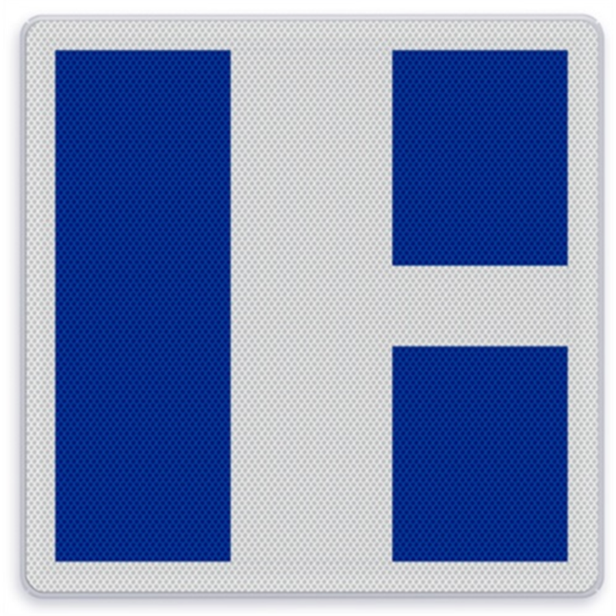 Shipping sign E.9b - Indication of main and secondary fairway (s)