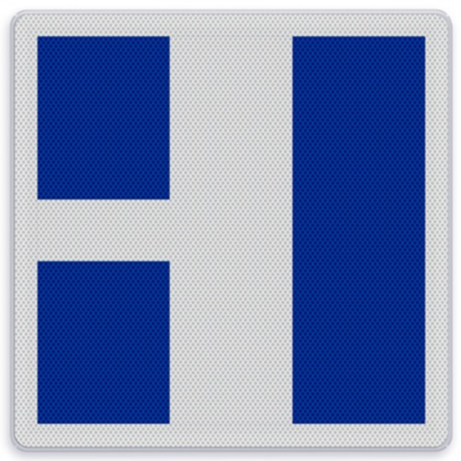 Shipping sign E.9c - Indication of main and secondary fairway (s)