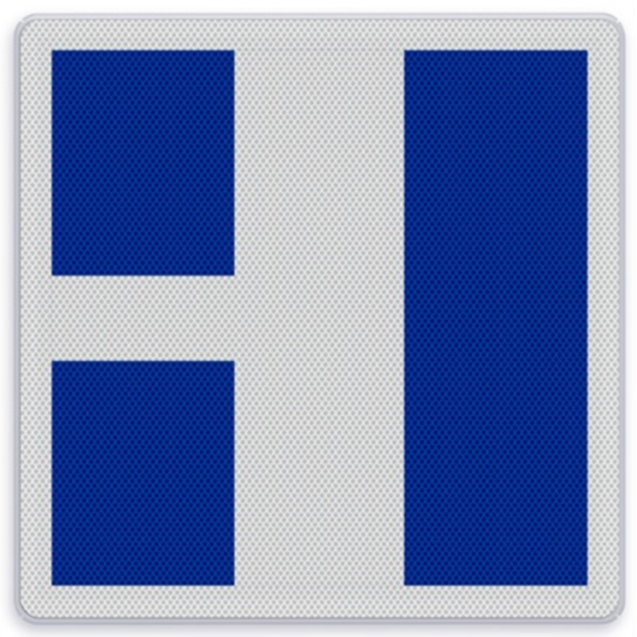 Shipping sign E.9c - Indication of main and secondary fairway (s) Shipping sign E.9c - Indication of main and secondary fairway (s)