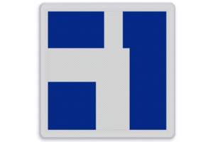 Shipping sign E.9e - Indication of main and secondary fairway (s)