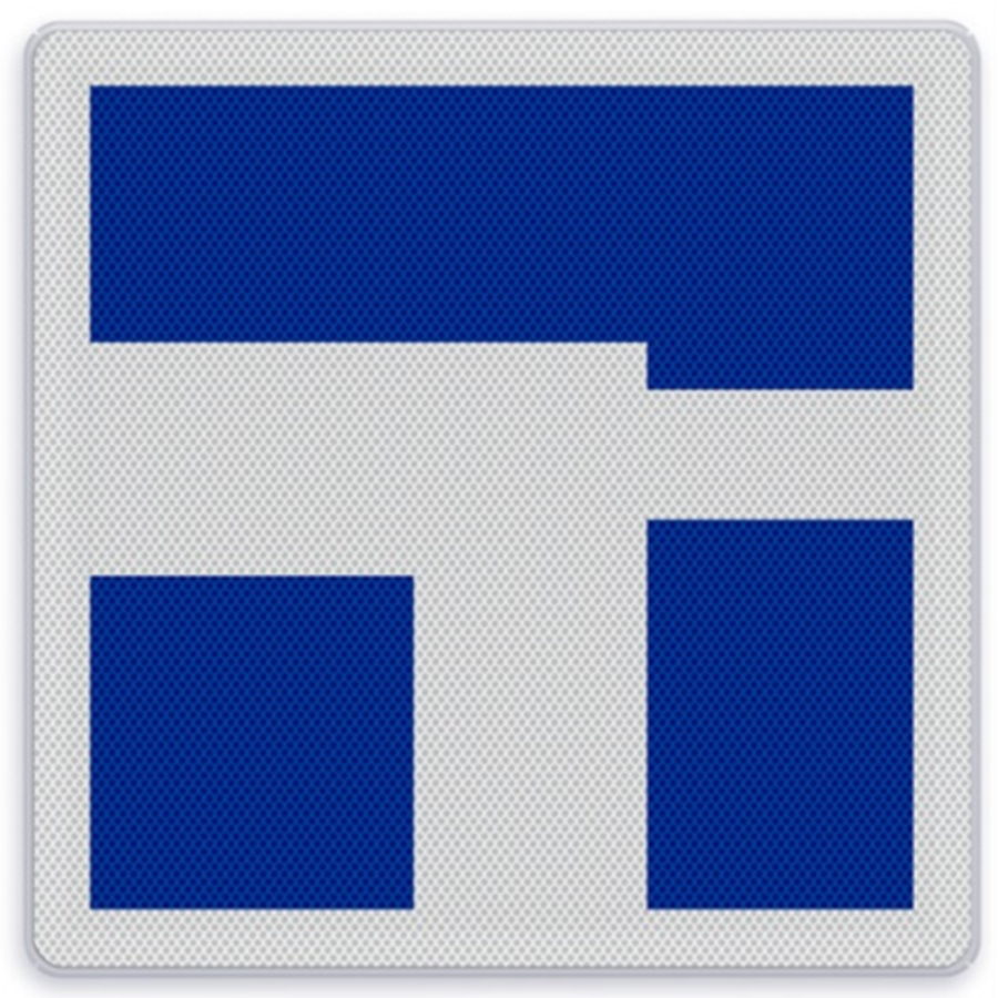 Shipping sign E.9g - Indication of main and secondary fairway (s) Shipping sign E.9g - Indication of main and secondary fairway (s)
