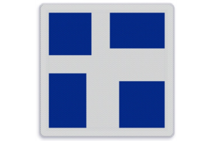 Shipping sign E.9h - Indication of main and secondary fairway (s) Shipping sign E.9h - Indication of main and secondary fairway (s)