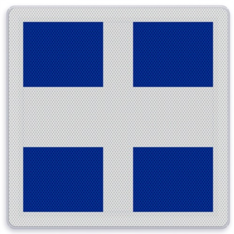 Scheepvaartbord E.10a - Aanduiding neven en hoofdvaarwater(s) Scheepvaartbord E.10a - Aanduiding neven en hoofdvaarwater(s)