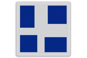 Shipping sign E.10e - Indication of secondary and main fairway(s) Shipping sign E.10e - Indication of secondary and main fairway(s)