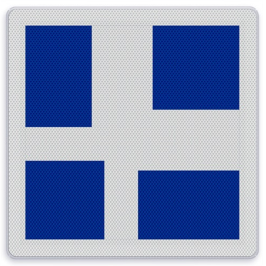 Scheepvaartbord E.10e - Aanduiding neven en hoofdvaarwater(s) Scheepvaartbord E.10e - Aanduiding neven en hoofdvaarwater(s)