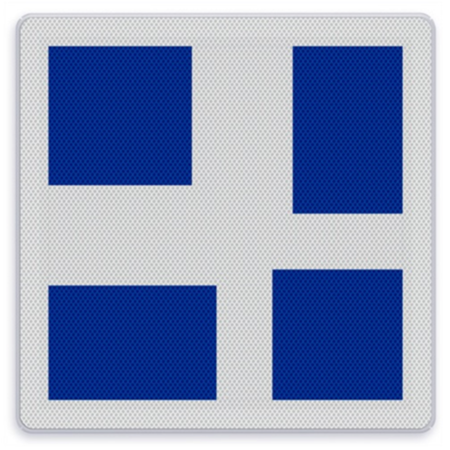 Scheepvaartbord E.10f - Aanduiding neven en hoofdvaarwater(s) Scheepvaartbord E.10f - Aanduiding neven en hoofdvaarwater(s)