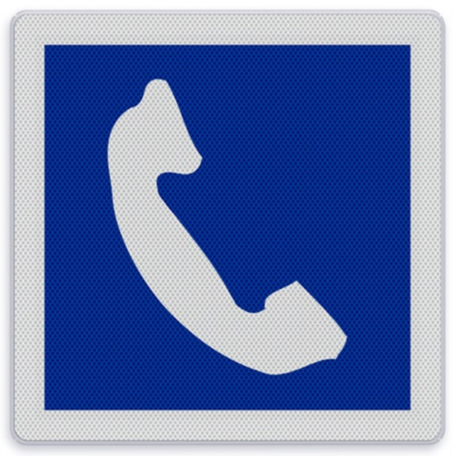 Scheepvaartbord E.14 - Telefoon