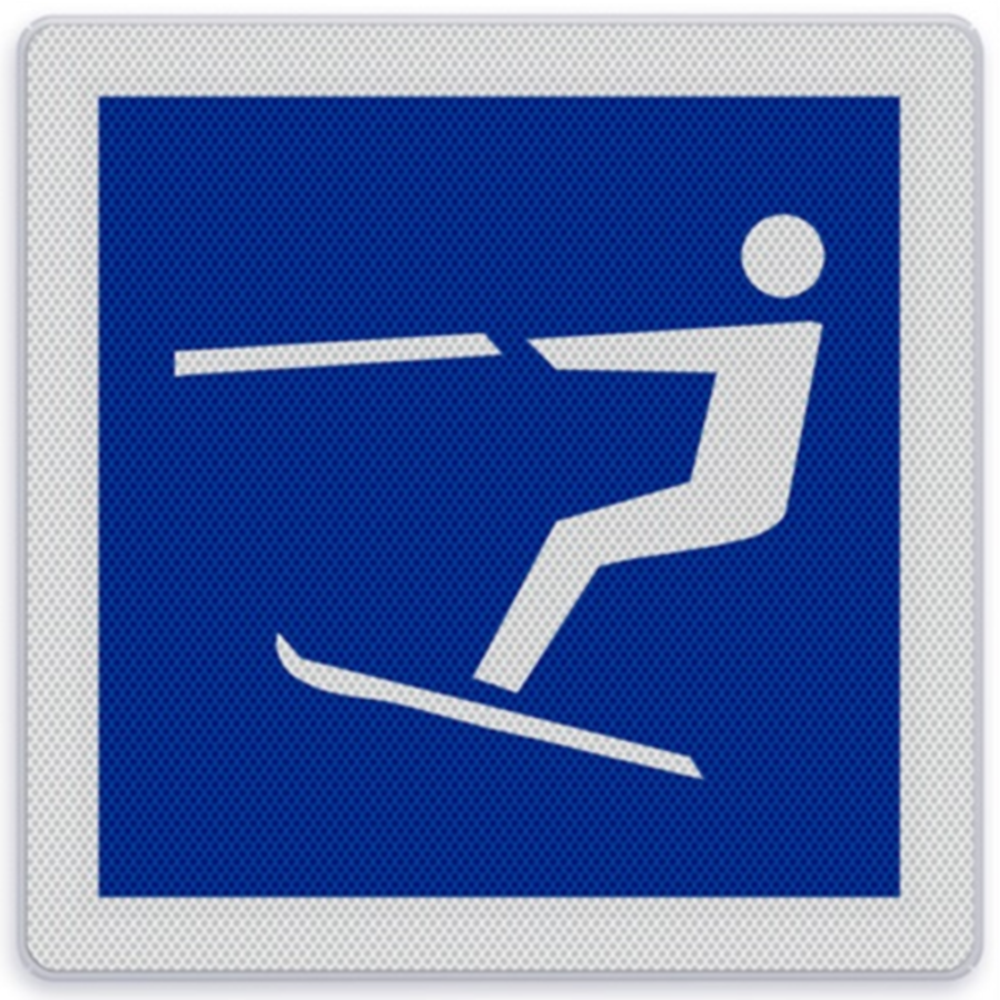 Shipping sign E.17 - Water skiing allowed