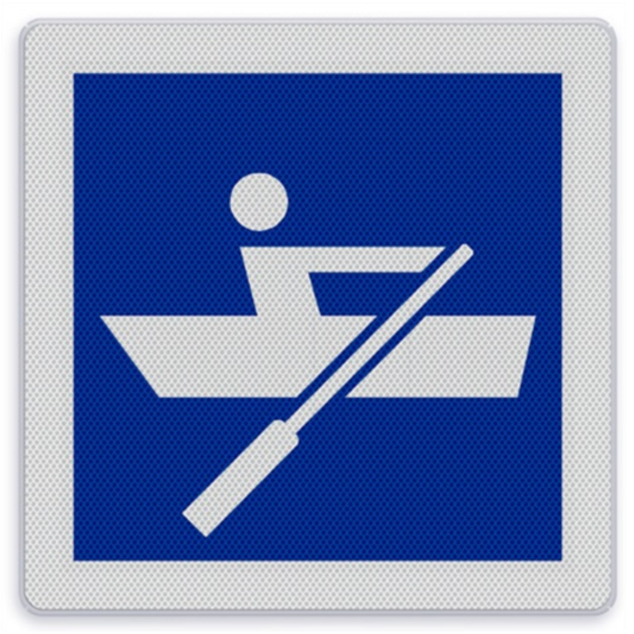 Shipping sign E.19 - Ships propelled by muscle power allowed