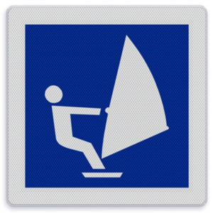 Shipping sign E.20 - Sailing boards allowed