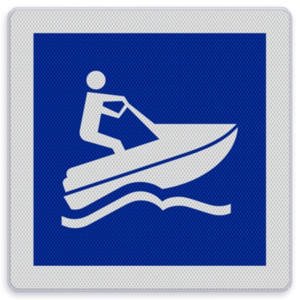 Shipping sign E.24 - Water scooter allowed