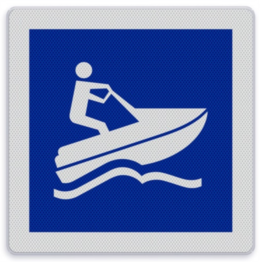 Shipping sign E.24 - Water scooter allowed Shipping sign E.24 - Water scooter allowed