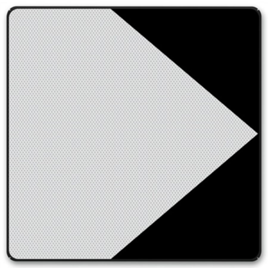 Shipping sign F.2a right - Direction indication with side panels