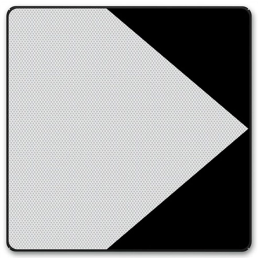 Shipping sign F.2a right - Direction indication with side panels Shipping sign F.2a right - Direction indication with side panels