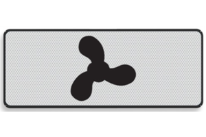Scheepvaartbord F.4 - Categorie aanduiding Scheepvaartbord F.4 - Categorie aanduiding