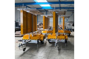 Solar VMS Trailer with 5 color LED display Solar VMS Trailer with 5 color LED display