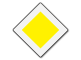 Traffic sign RVV B01 - Priority road