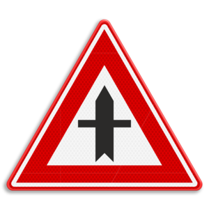 Traffic sign RVV B03 - Priority intersection