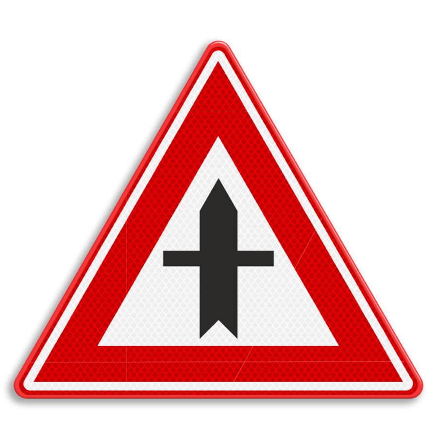 Verkeersbord RVV B03 - Voorrangskruispunt Verkeersbord RVV B03 - Voorrangskruispunt