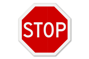 Verkeersbord RVV B07 - Stoppen voor voorrangsweg Verkeersbord RVV B07 - Stoppen voor voorrangsweg