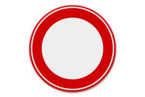 Verkeersbord RVV C01 - Verboden in te rijden Verkeersbord RVV C01 - Verboden in te rijden