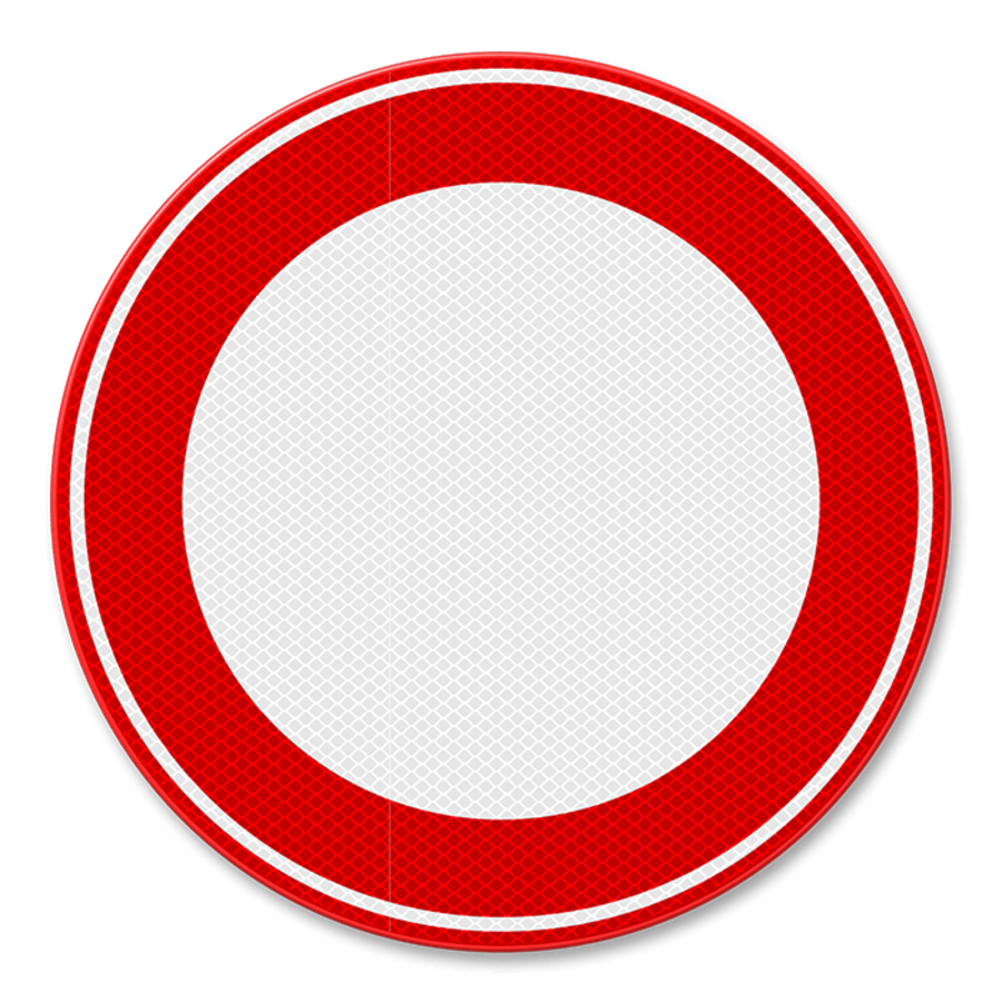 Verkeersbord RVV C01 - Verboden in te rijden Verkeersbord RVV C01 - Verboden in te rijden