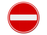 Traffic sign RVV C02 - One way road