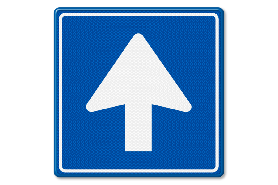 Traffic sign RVV C03 - One-way road