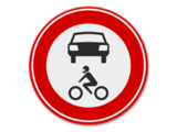 Traffic sign RVV C12 - Forbidden for all motor vehicles