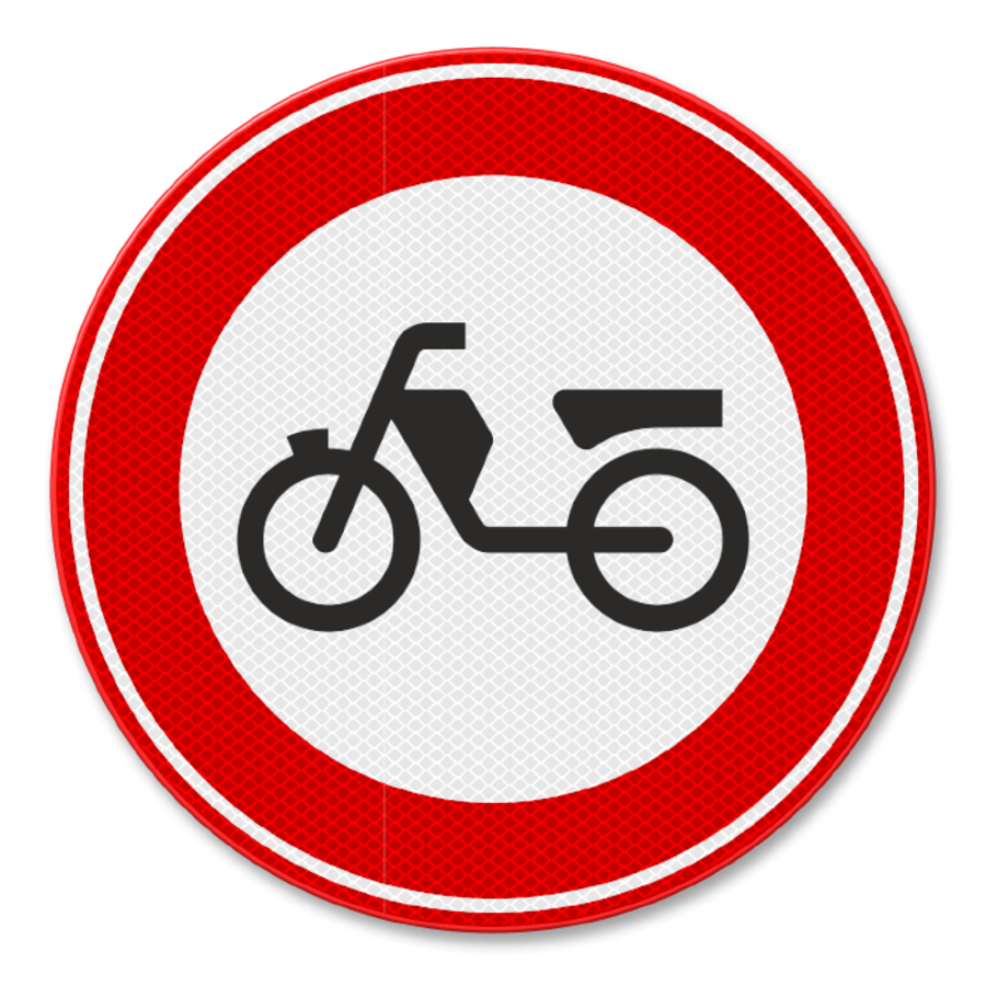 Traffic sign RVV C13 - Forbidden for mopeds