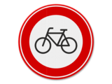 Traffic sign RVV C14 - Forbidden for cyclists