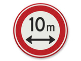 Traffic sign RVV C17 - Forbidden for to long vehicles