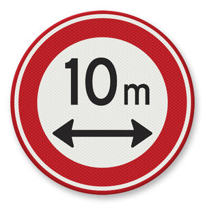 Traffic sign RVV C17 - Forbidden for to long vehicles