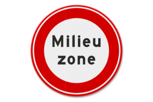 Traffic sign RVV C22a - Begin environmental zone Traffic sign RVV C22a - Begin environmental zone