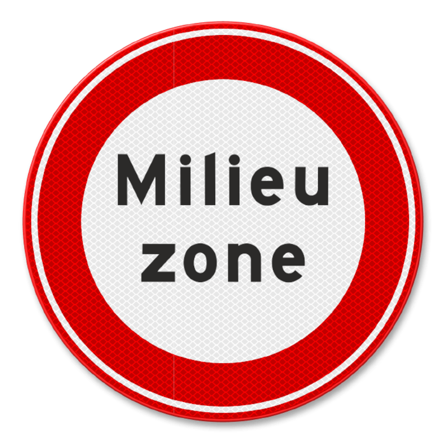Verkeersbord RVV C22a - Begin milieuzone Verkeersbord RVV C22a - Begin milieuzone