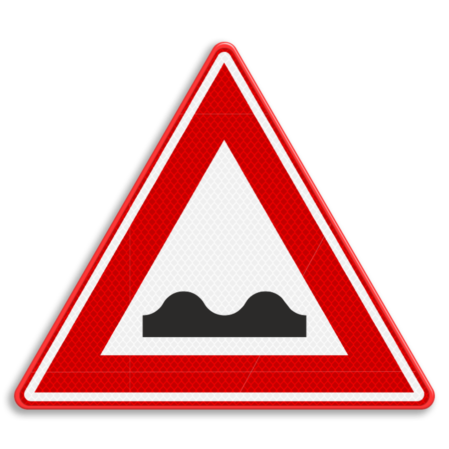 Traffic sign RVV J01 - Poor road surface ahead