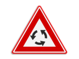 Traffic sign RVV J09 - Roundabaout