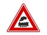 Traffic sign RVV J11 - Rail crossing without barriers