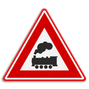 Traffic sign RVV J11 - Rail crossing without barriers