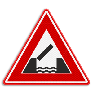 Verkeersbord RVV J15 - Waarschuwing beweegbare brug