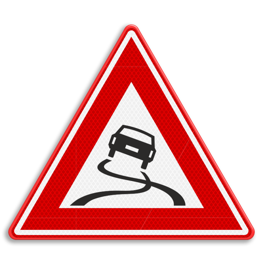 Traffic sign RVV J20 - Slippery road