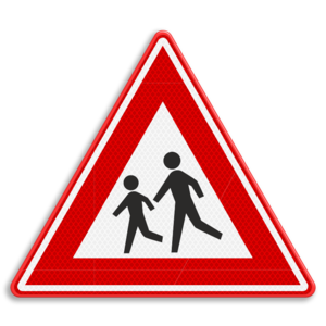 Traffic sign RVV J21 - Children crossing